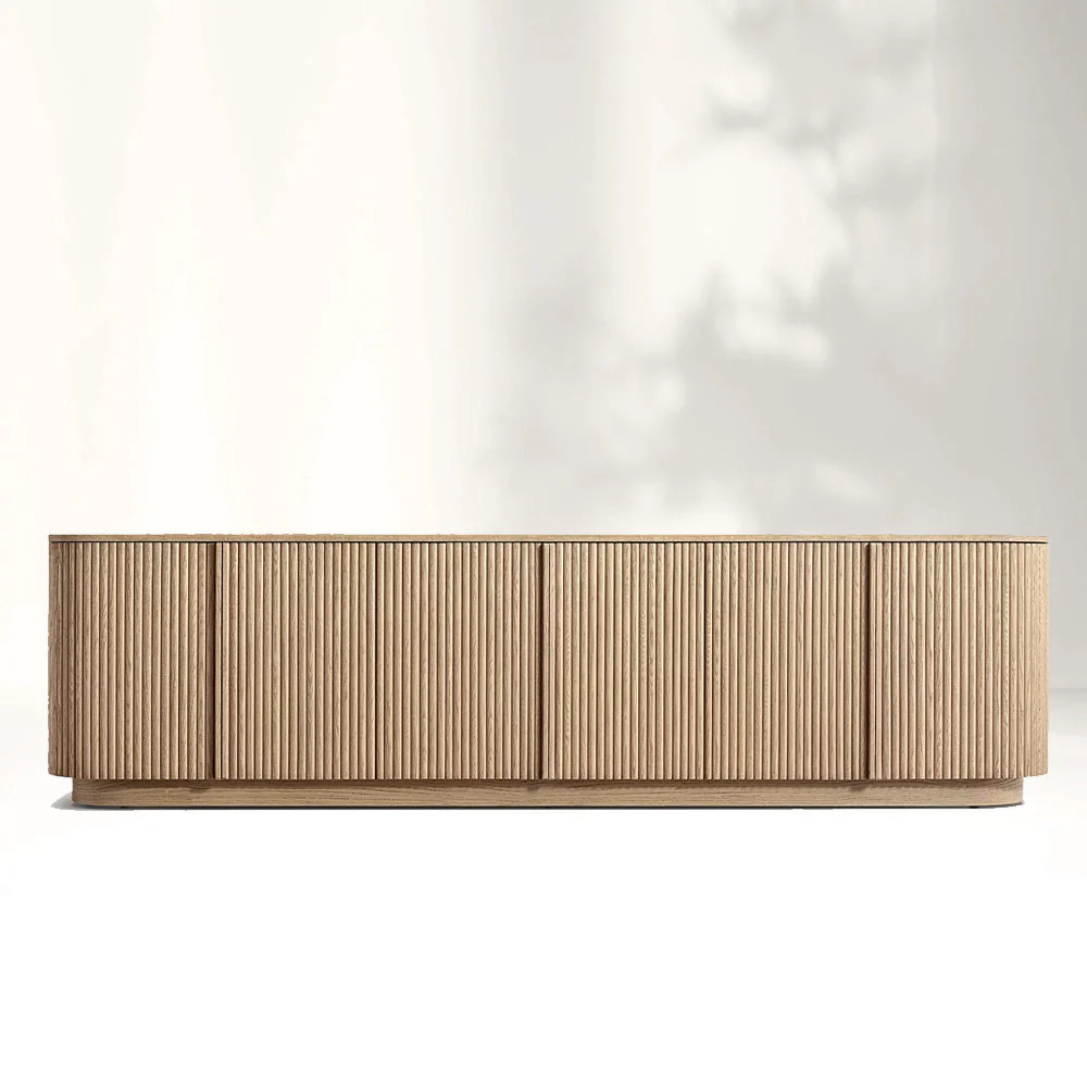 Sala de estar americana de madera maciza gabinete de entrada de entrada de roble blanco