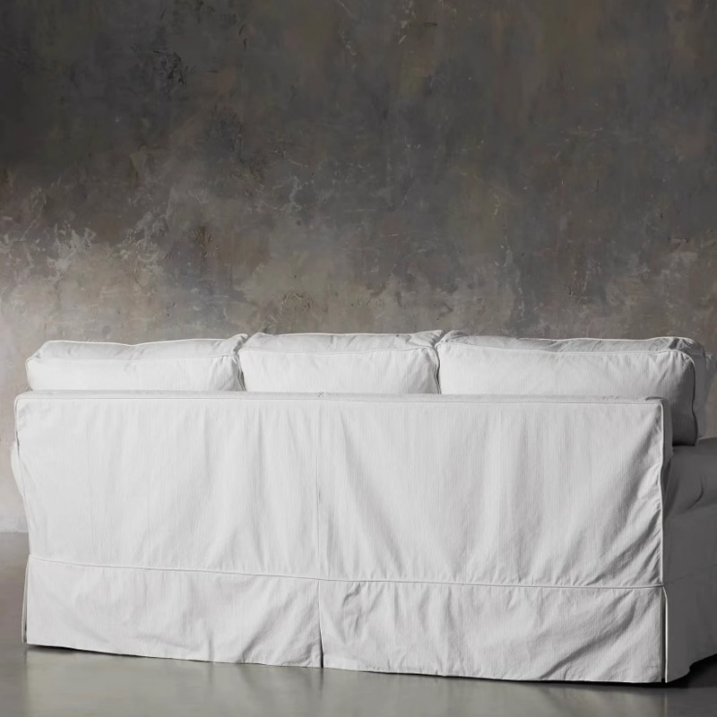 Sofá de tela lavable de lino