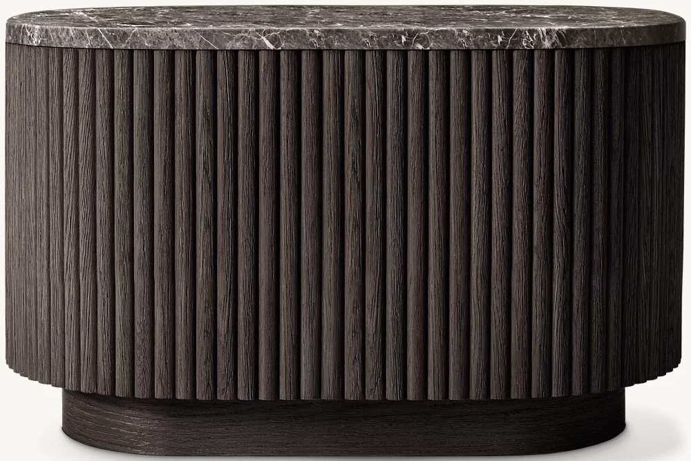 Mesa lateral rectangular de piedra