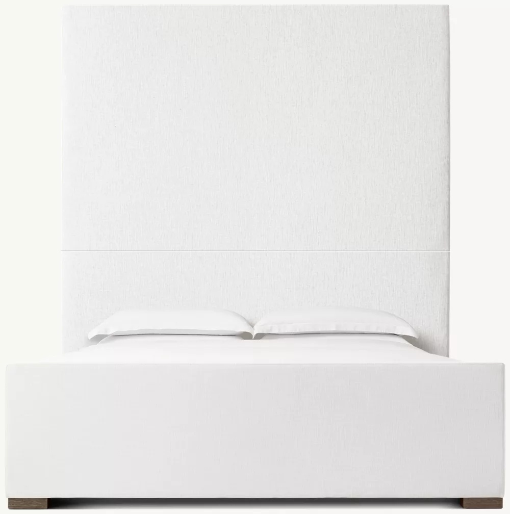 Cama de plataforma de panel de tela con estribo