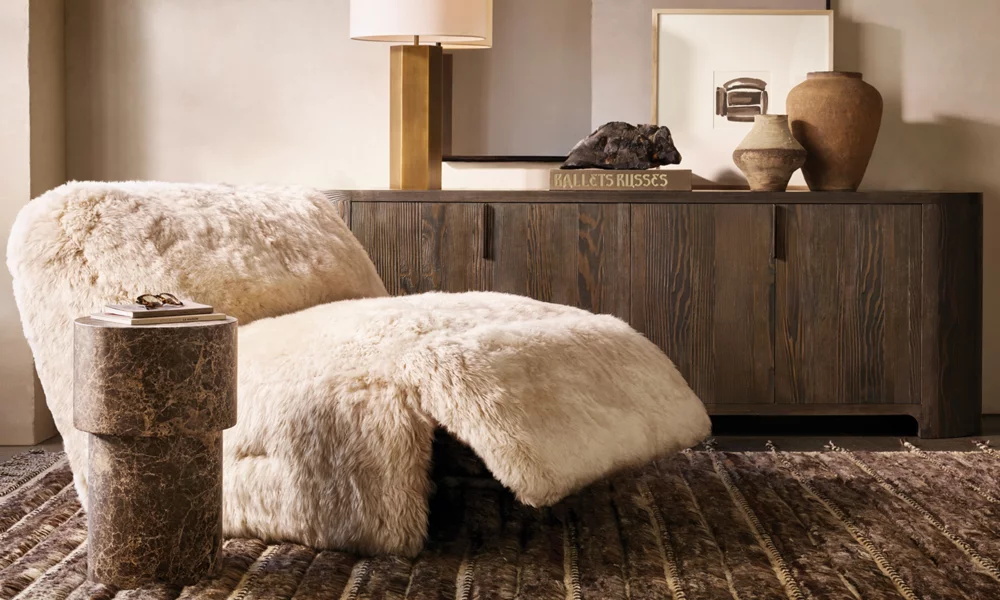  Mesa lateral redonda de mármol