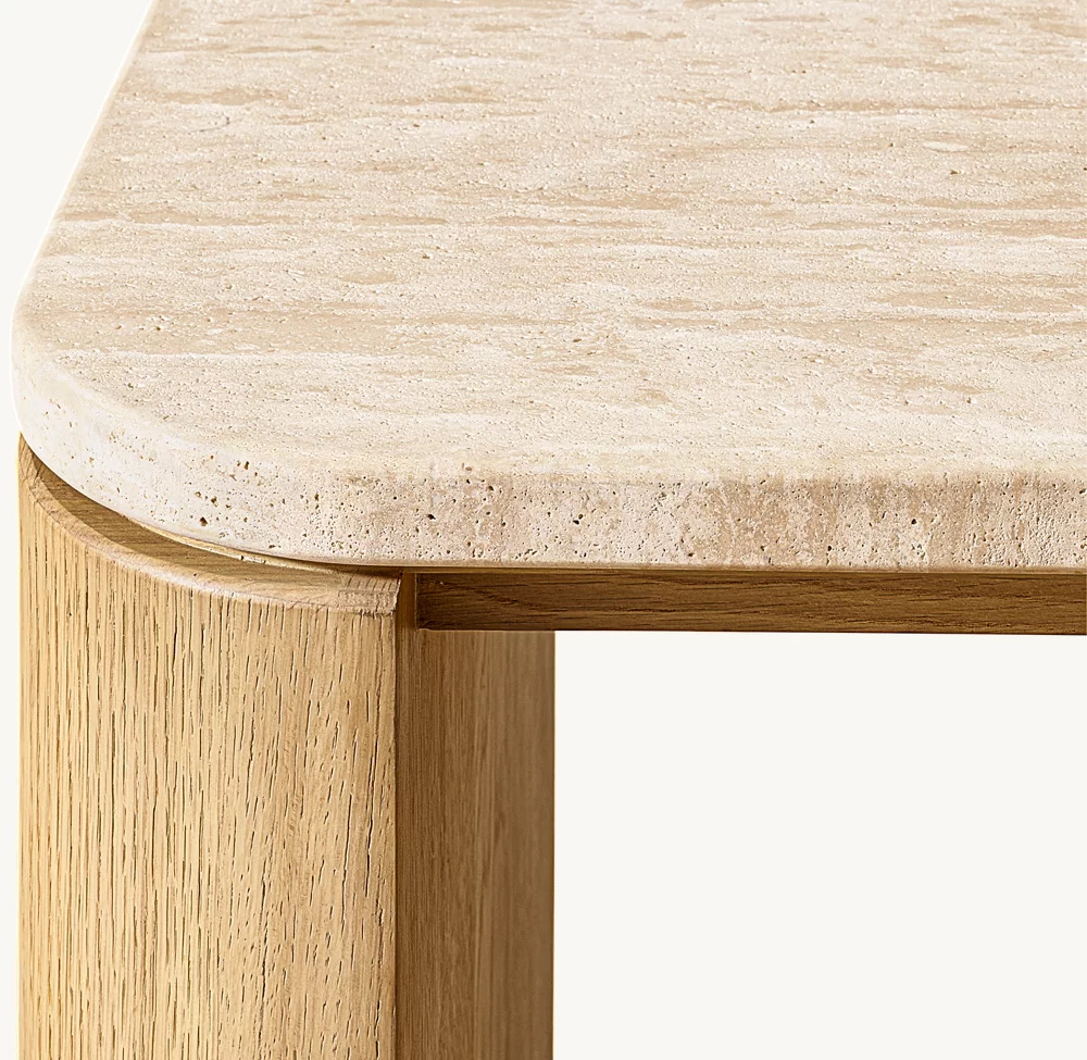Mesa cuadrada de madera sólida