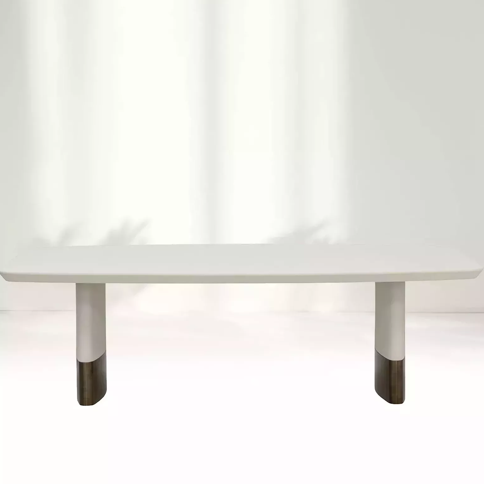 Mesa de comedor rectangular de dos colores: en forma de doble color, redefinir la estética espacial contemporánea