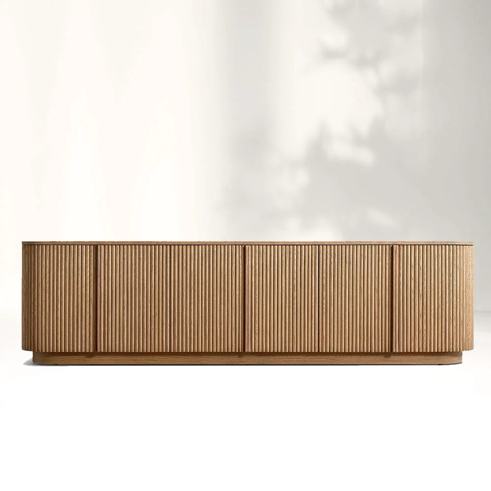 Sala de estar americana de madera maciza gabinete de entrada de entrada de roble blanco