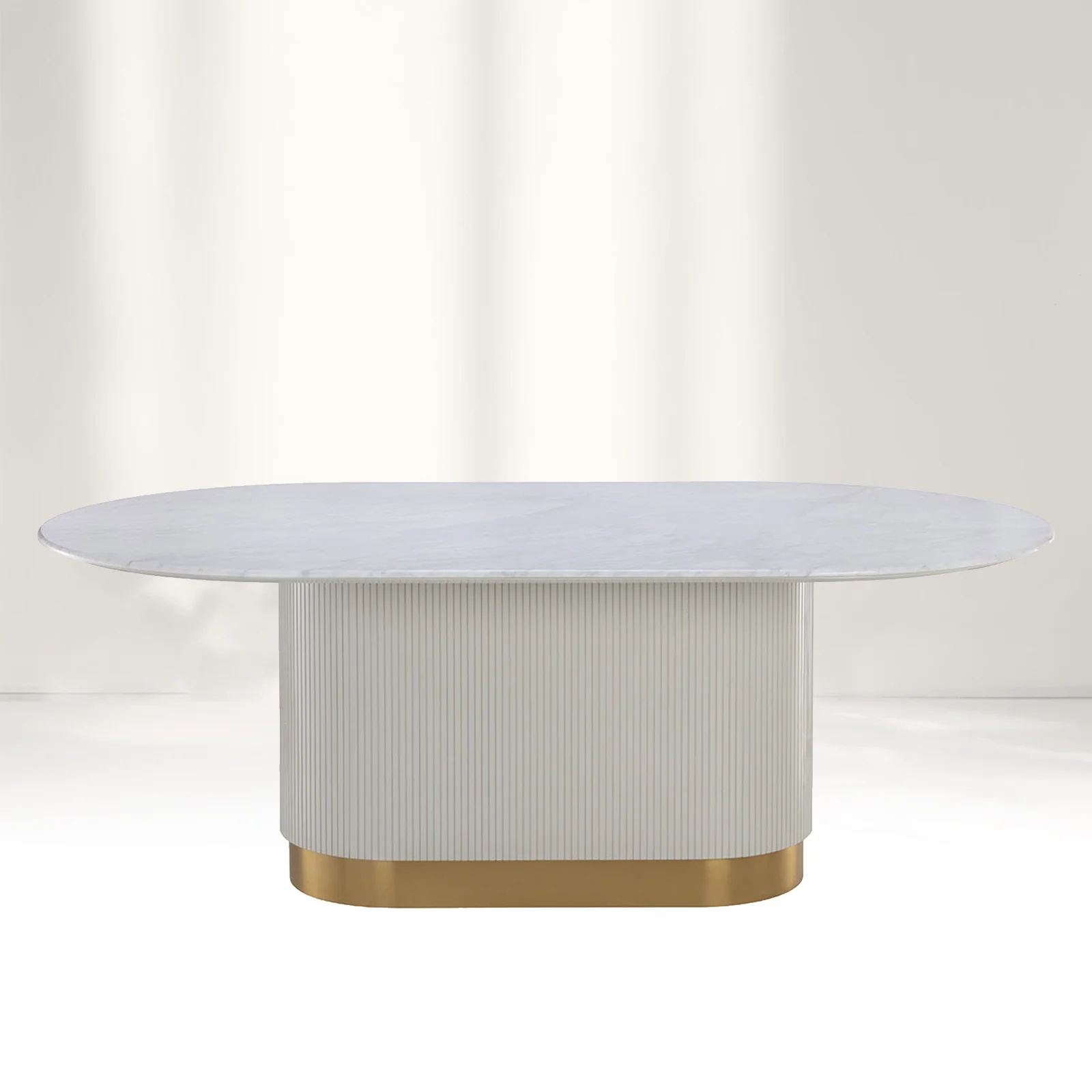 Mesa ovalada de Finnley Sleekmarble