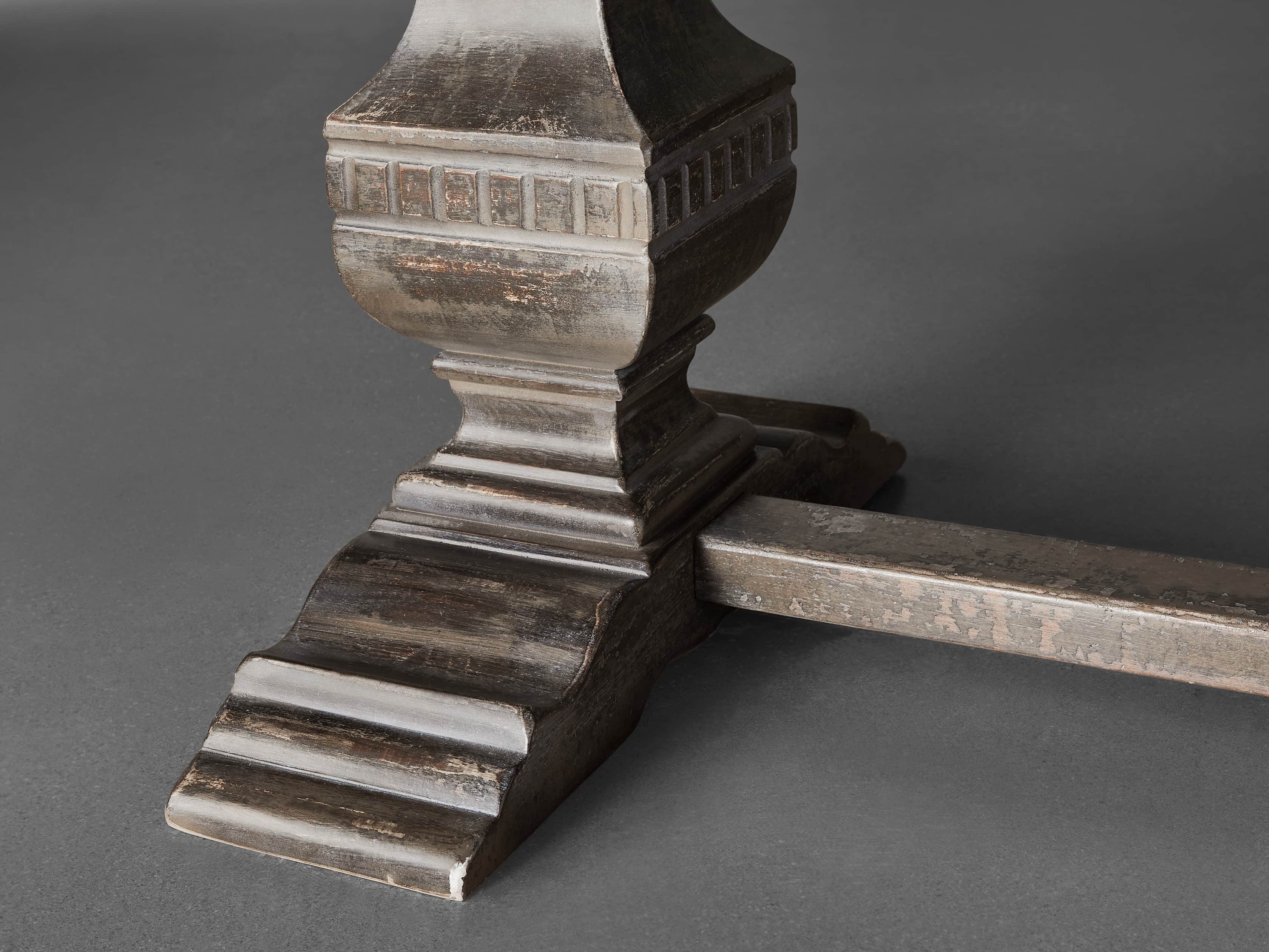 Detalles de la esquina de la mesa