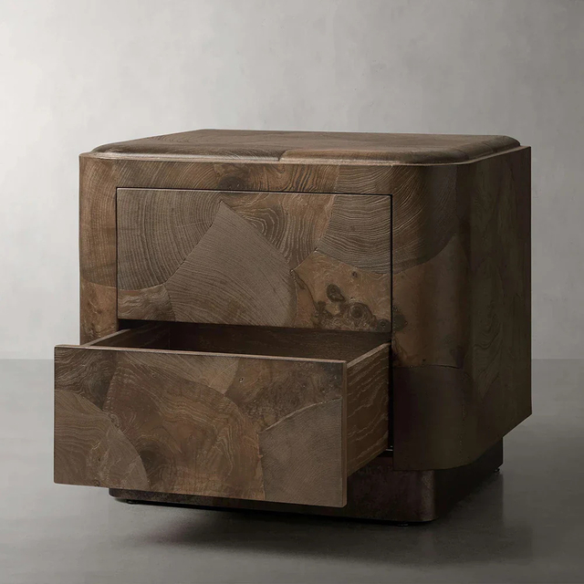 Marrón - grano dos - aparador de cajones