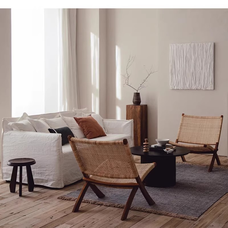 Crema - sofá de salón de sala de estar de estilo