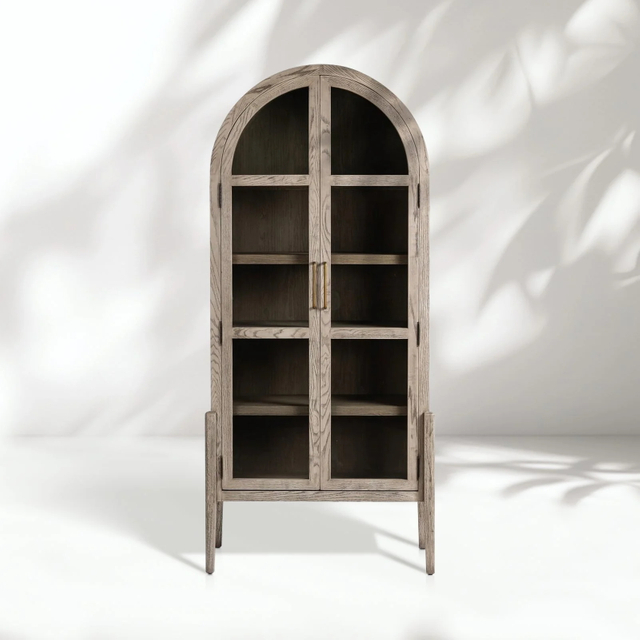 Arco de roble - Top Glass - Bookcase de puertas
