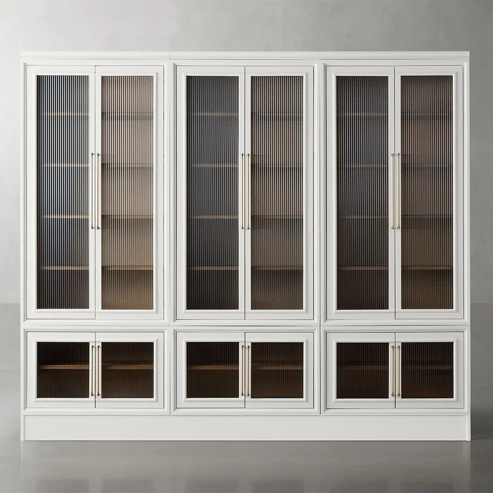 Gabinete moderno de almacenamiento de puertas modernas y minimalistas