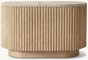 Mesa lateral rectangular de piedra