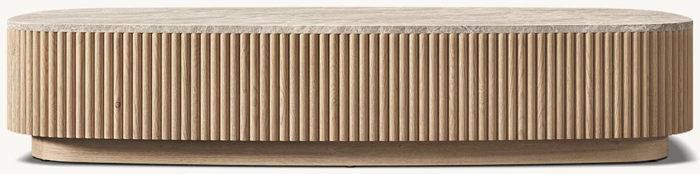 Mesa de café a base de piedra cuadrada