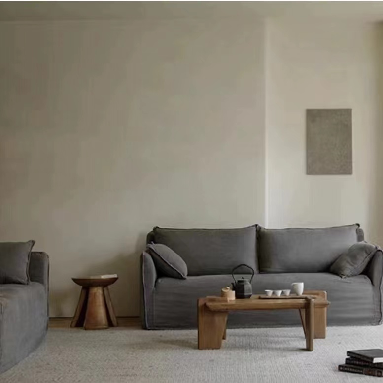 Sofá de tela lavable simple y desmontable