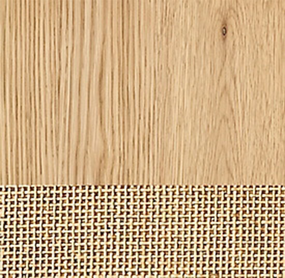 Consola de medios de 4 puertas tejidas