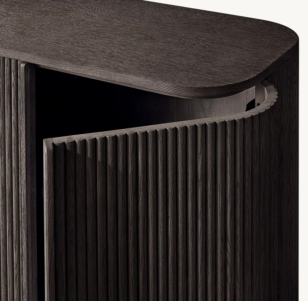 Sala de estar americana de madera maciza gabinete de entrada de entrada de roble blanco