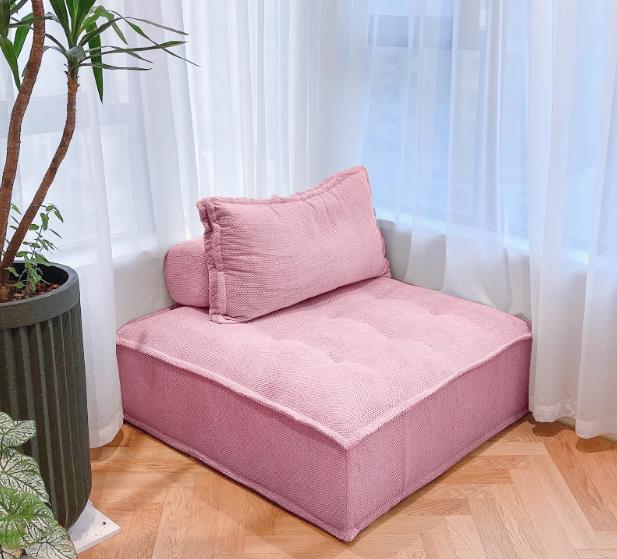 Sofá de tela de la persona perezosa en forma de tofu