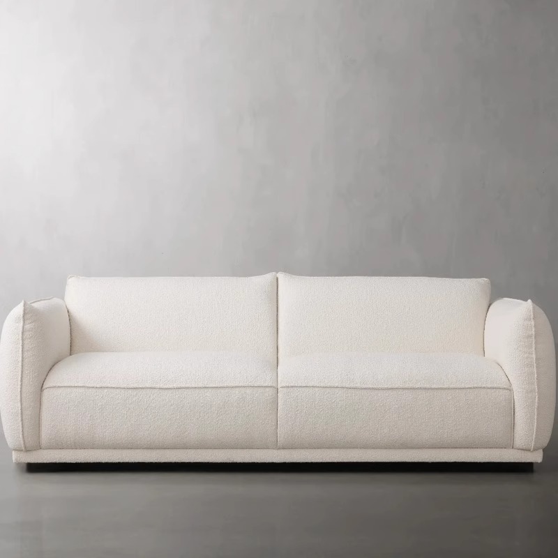 Sofá de tela de lino