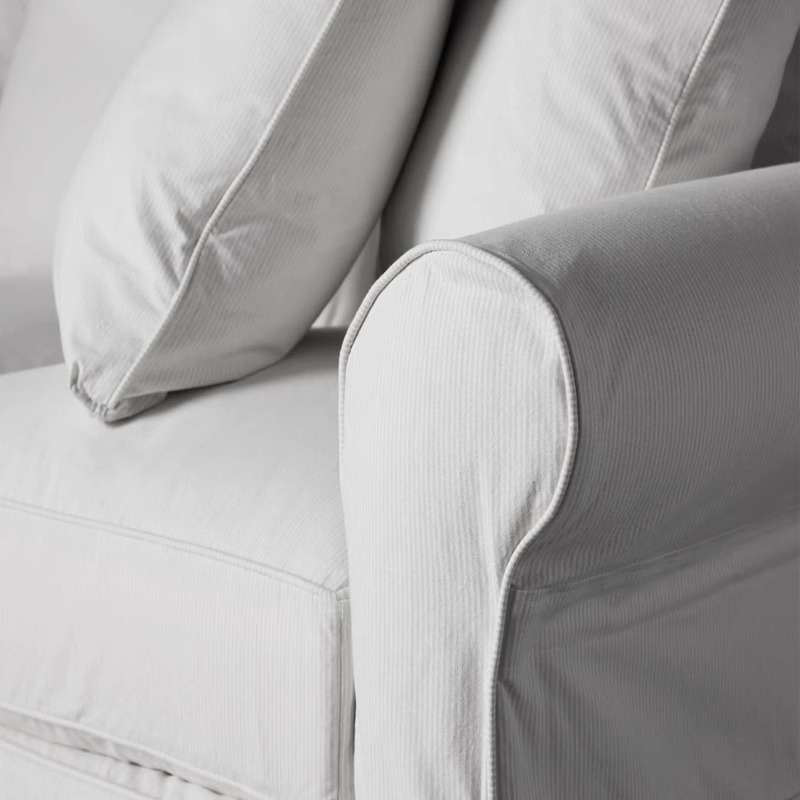 Sofá de tela lavable de lino