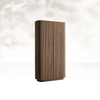 Armario de madera maciza de grano vertical