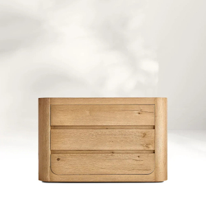 Gabinete de almacenamiento de madera de tres cajones