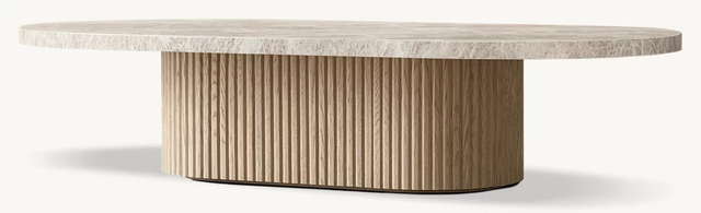 Mesa de café en pedestal