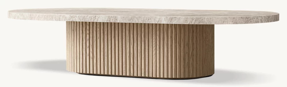 Mesa de café en pedestal