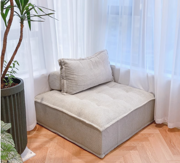 Sofá de tela de la persona perezosa en forma de tofu