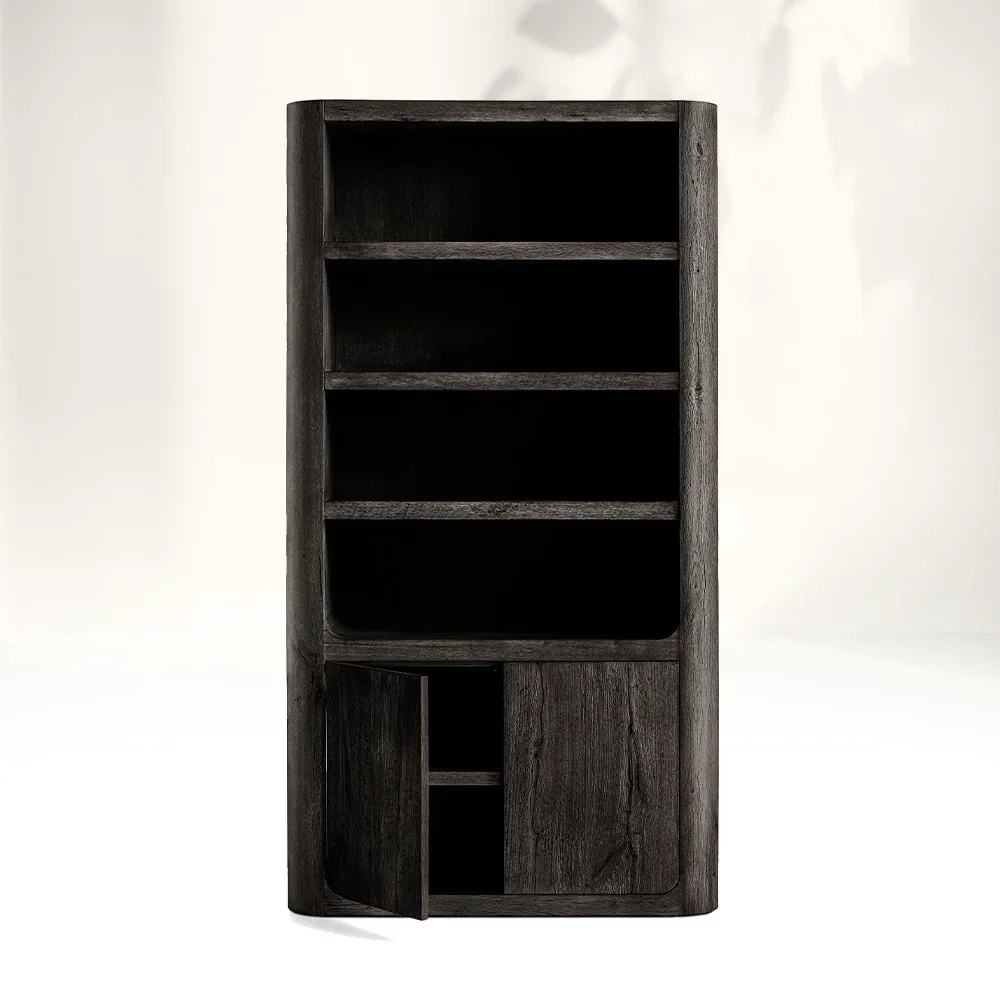 Natural - Estante de almacenamiento de madera inspirado