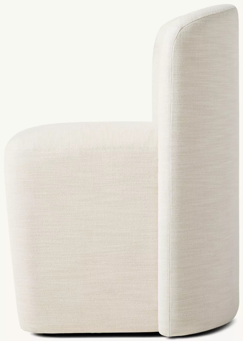 Sillón minimalista de tela moderna hecha de madera maciza para cenar