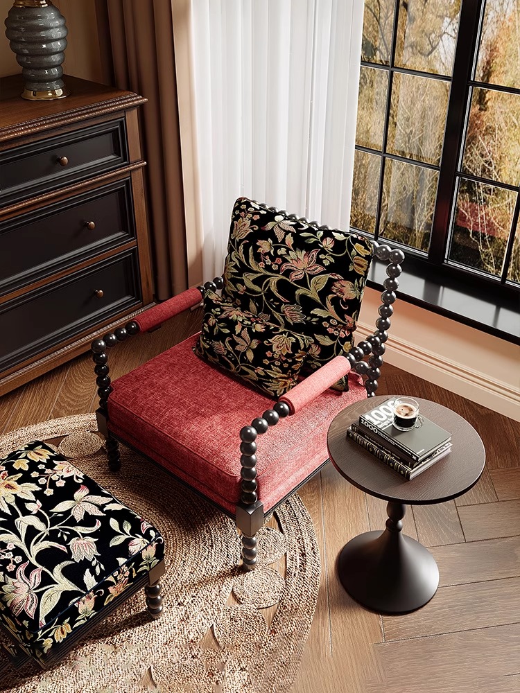 Silla de perla retro francesa