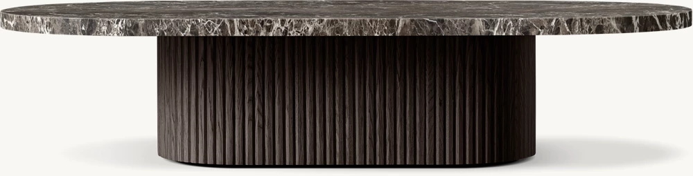 Mesa de café en pedestal