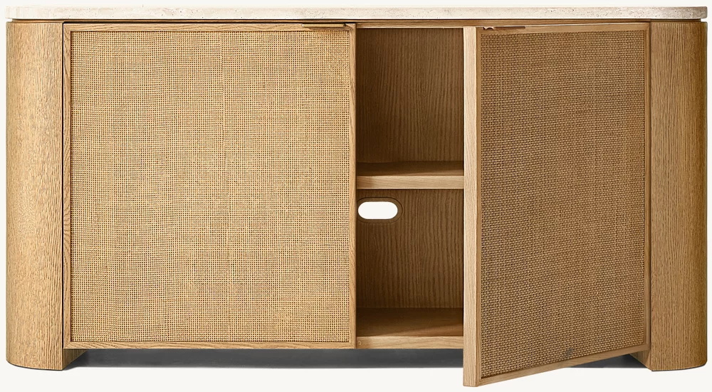 Panel tejido aparador de 2 puertas 