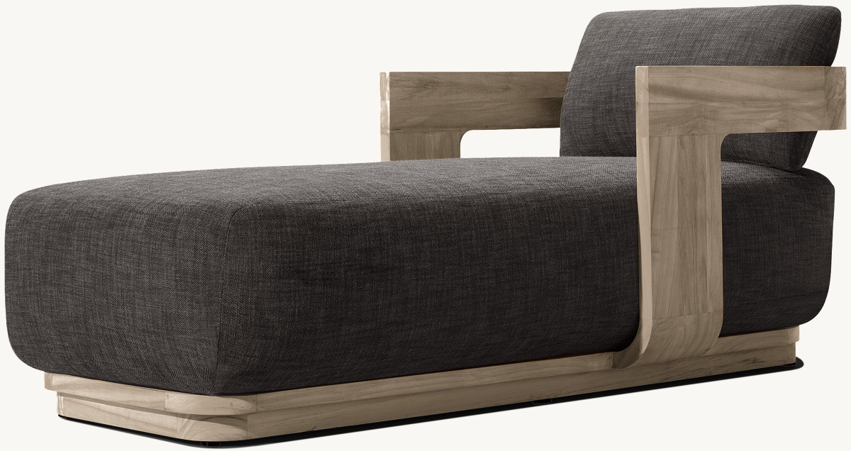 Muebles de exterior de bajo mantenimiento en un patio soleado